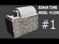 Roman Tomb Model Construction 1:10 Wall & Floor Base #1