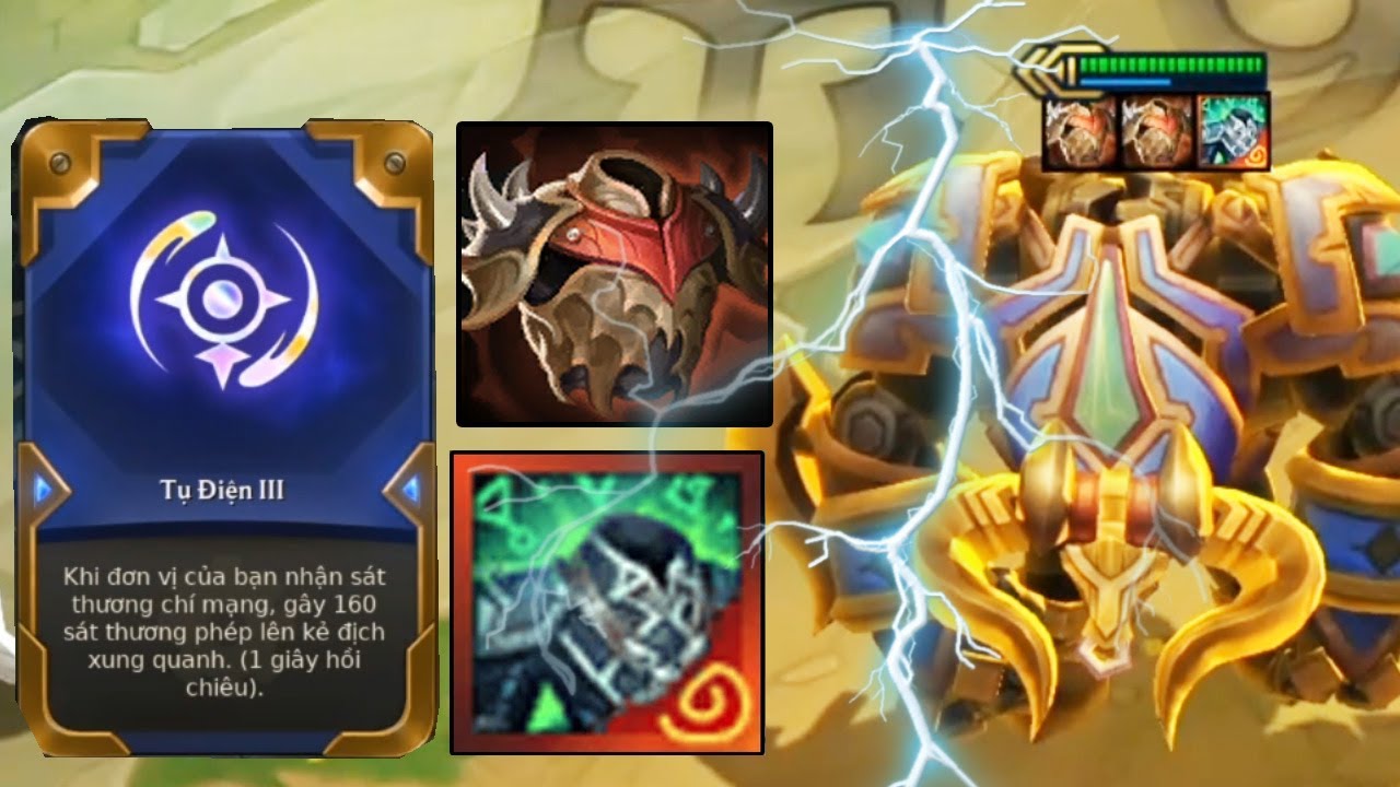 BÒ 3 SAO + TỤ ĐIỆN 3 +GIÁP GAI + GIẬT TÍM NGƯỜI CẢ ĐỘI HÌNH - TFT 6.5