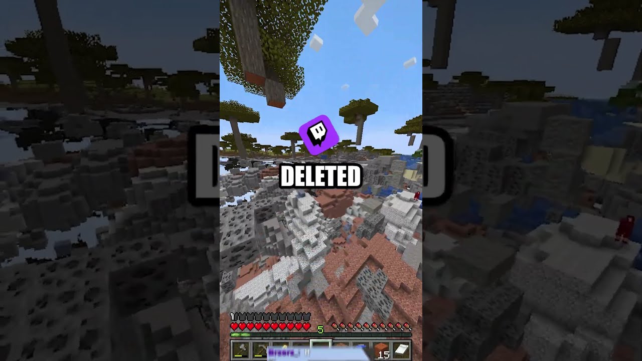 Minecraft, but if I say blocks they're DELETED...