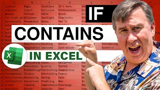Excel IF Contains - Episode 2514
