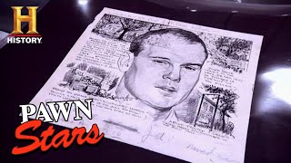 SUPER WEIRD Murder Trial Sketches are Worth a Ton | Pawn Stars (Season 7) | History