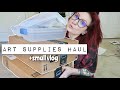art supplies haul + small vlog ✨