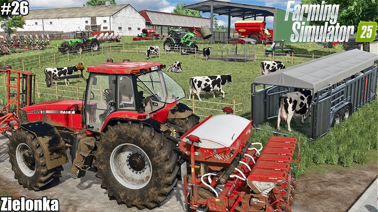 BUILDING A COW PEN & MOVING COWS, PLOWING & PLANTING CORN │Zielonka│FS 25│26