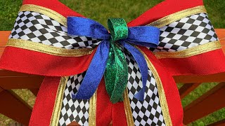 Let’s make a extra large Nutcracker Bow!! 