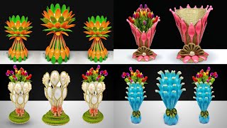 4 Ide Kreatif Vas Bunga Dari Sendok Plastik | Amazing Idea | Flower Vase From Plastic Spoon