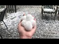 Crazy golf ball sized hail storm hits Kashmore, Pakistan