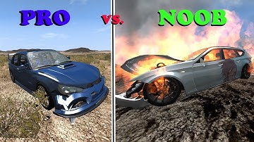 BeamNG Drive - PRO vs NOOB (Crashes & Stunts)