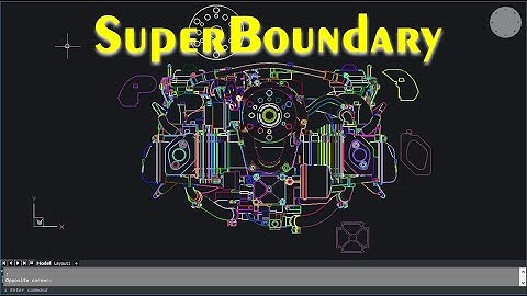 Creation of all boundaries in BricsCAD using the SuperBoundary app