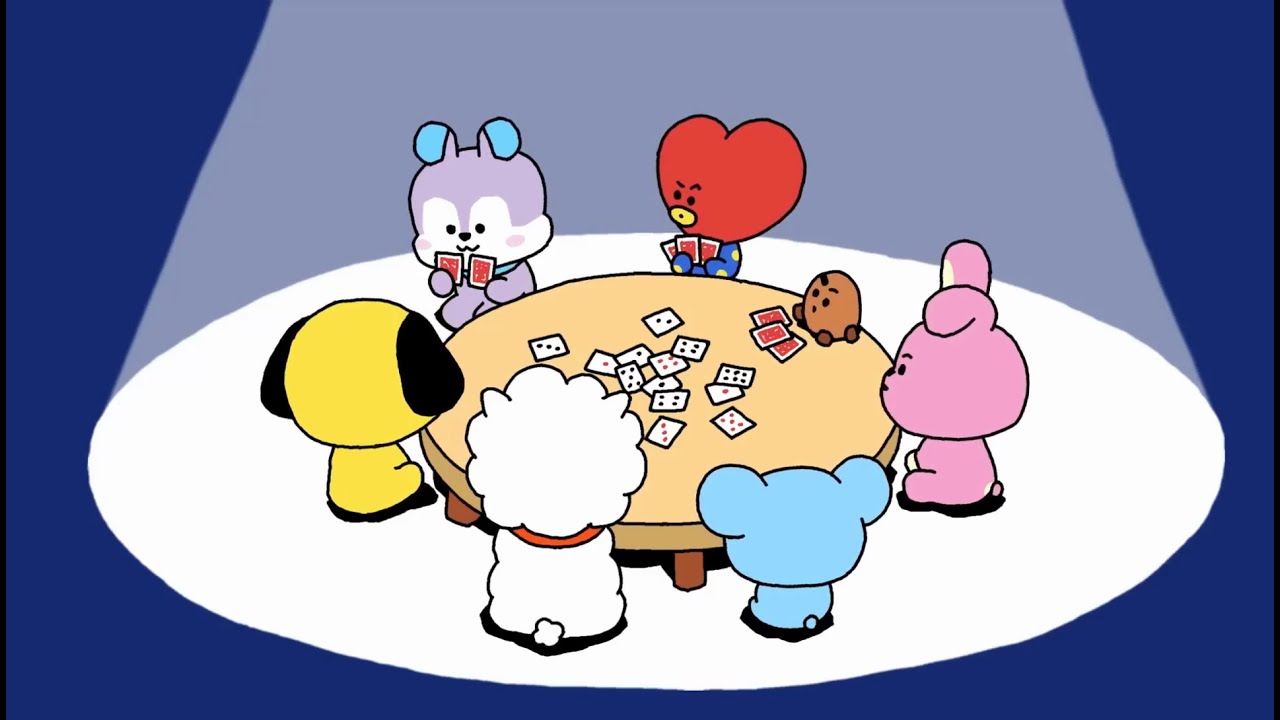 BT21 LA PARTIDA DE POKER CON MANG