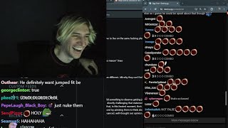 xQc reads Destiny's Offline Chat Resimi