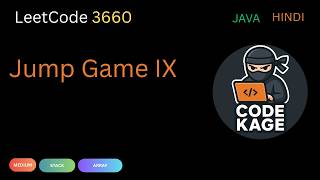 LeetCode 3660 |Jump Game IX | Stack | Java | Hindi screenshot 3