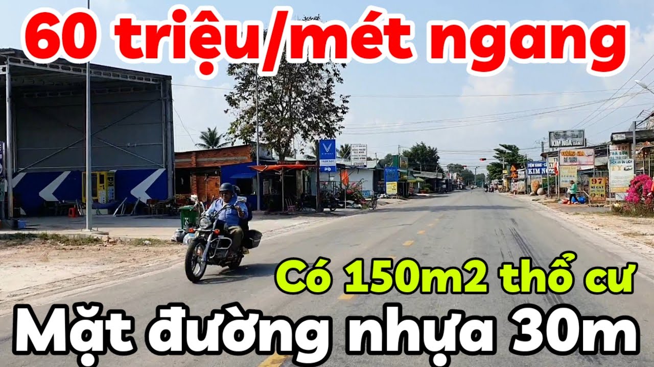 Bán đất 30x40 có 150m2 thổ cư đường nhựa nở hậu gần Chợ Long Vĩnh xã Long Chữ Tây Ninh