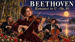 Romance No. 1 in G, Op. 40 – Beethoven 🎻 Tender Violin & Strings | Romantic Classical Music