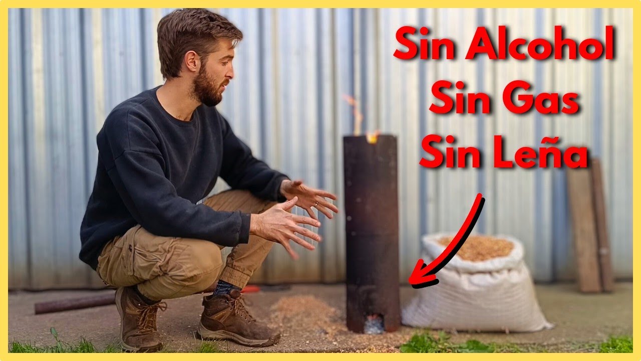 🔥 Tutorial como hacer Fogon de aserrín SIN LEÑA para cocinar y calentar