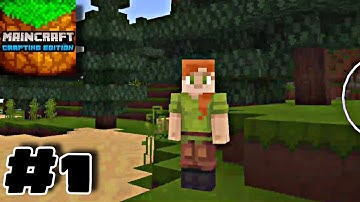 MainCraft Survival Gameplay Walkthrough Part 1 - First Night Day 1