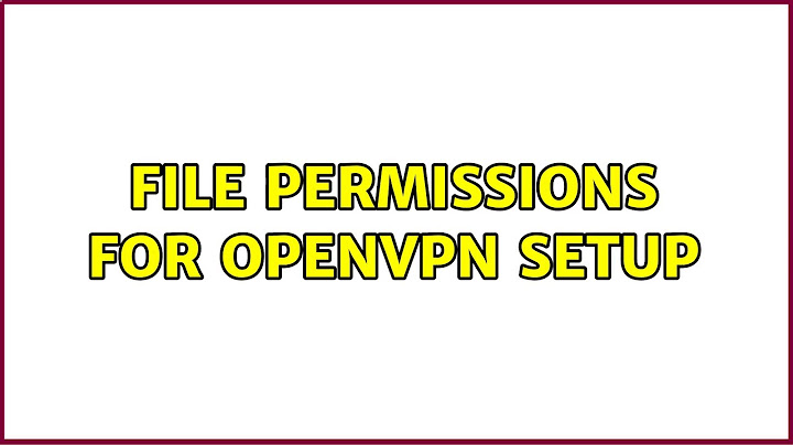 Ubuntu: file permissions for openvpn setup