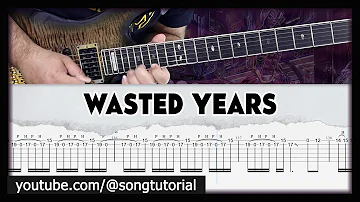 Wasted Years | FULL TAB | Iron Maiden Cover | Guitar Lesson