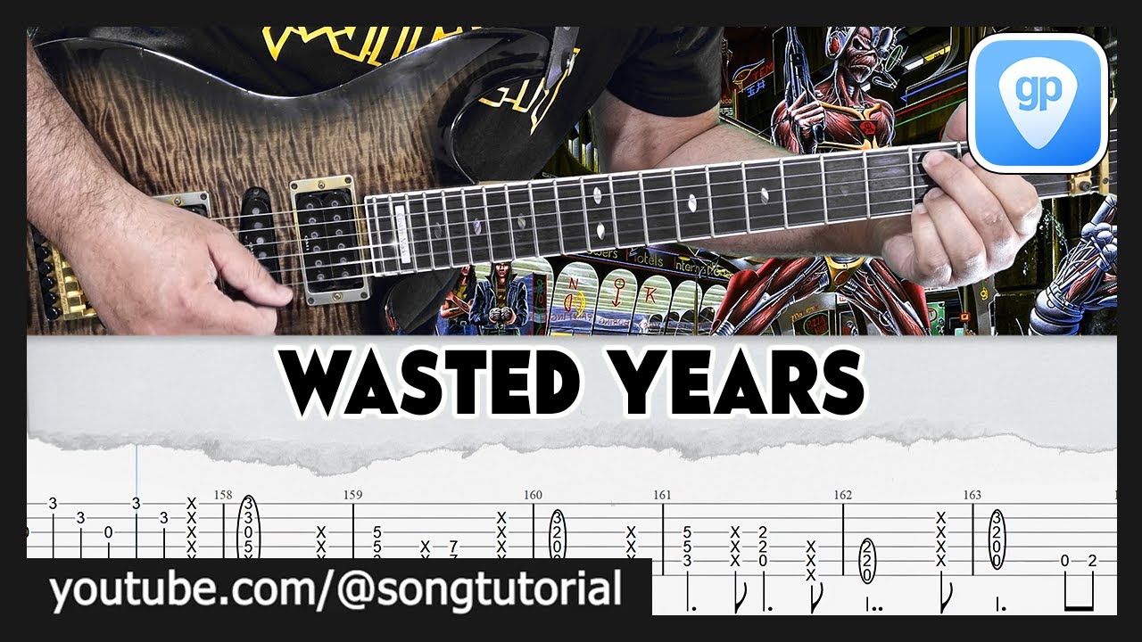 Iron Maiden Wasted Years | TAB | Guitar Cover | Lesson Iron Maiden Wasted Years | TAB | Guitar Cover | Lesson