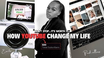 How YouTube Changed My Life (with only 500 Subscribers) My youtube journey | South African Youtuber