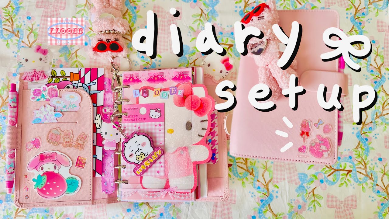 ASMR journal decorating | filofax | diary setup