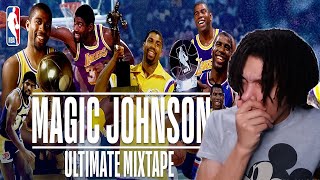 LEBRON FAN FIRST TIME WATCHING MAGIC JOHNSON ULTIMATE MIXTAPE !  (LEGEND!)  |  JONAH REACTS