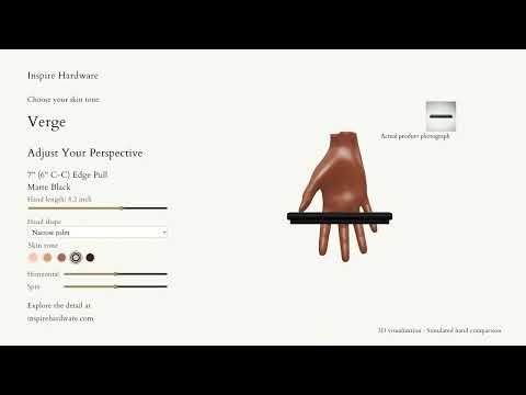 Video preview: Verge, Matte Black / 7" (6" C-C)