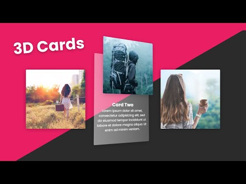 3D Glassmorphism Card Hover Effects