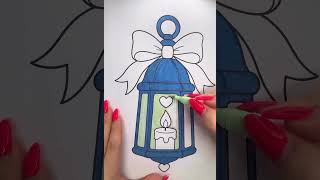 🏮 Lantern Coloring ✨ | Relaxing Color With Me | Satisfying Marker Coloring