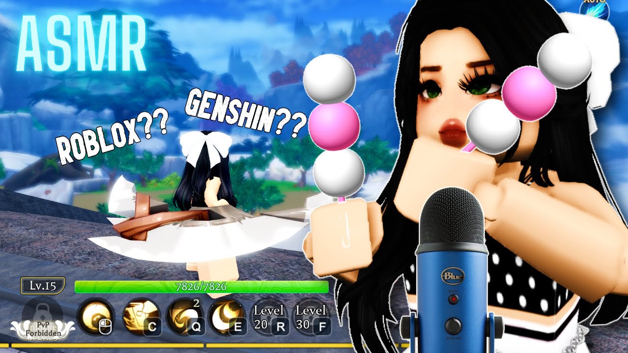 This Roblox game looks like Genshin Impact (Eating MOCHI 🍡 ASMR)