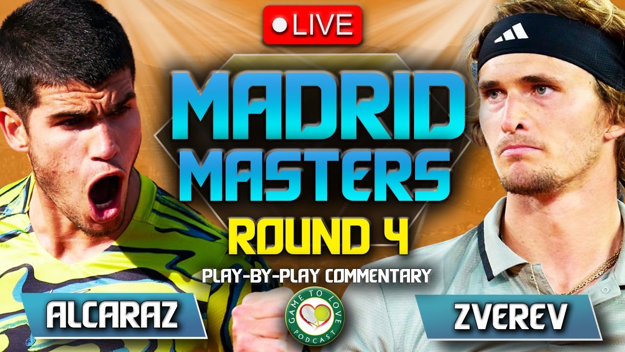 ALCARAZ vs ZVEREV ATP Madrid Open 2023 LIVE Tennis Play-by-Play Stream 