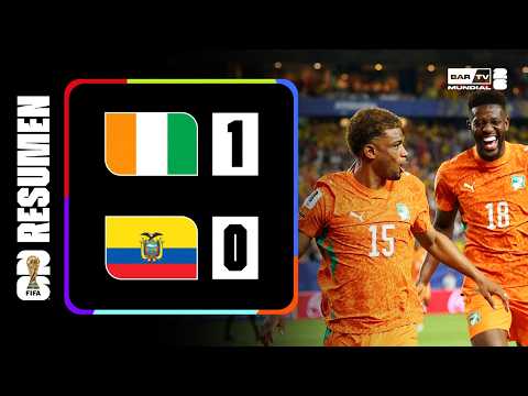 Resumen Costa de Marfil vs Ecuador