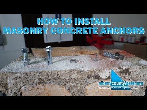 How to Install Masonry & Concrete Anchors | Fasteners