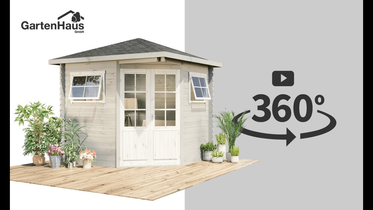 Gartenhaus Sunny B 360 Grad Ansicht Youtube