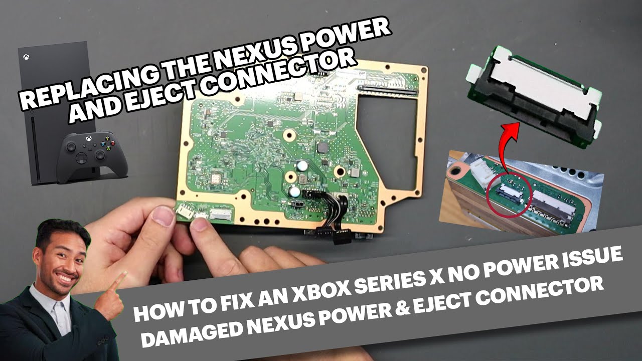 Replacing the Nexus Power & Eject Connector on the Xbox Series X. No Power, Not Turning On.