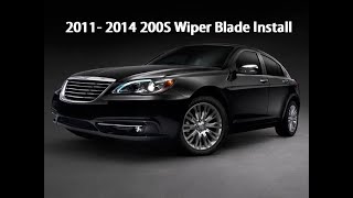 How to replace wiper blades 2011 - 2014 Chrysler 200S by Boostie Motorsports 2,159 views 1 year ago 2 minutes, 31 seconds