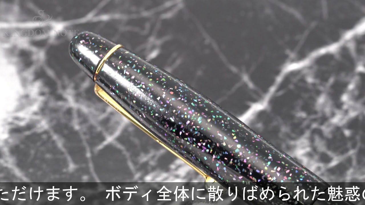 大橋堂 万年筆 螺鈿細工 大橋堂 エボナイト万年筆『野雷』と『礫