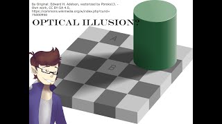 Optical illusion - Are A and B the same shade of gray?