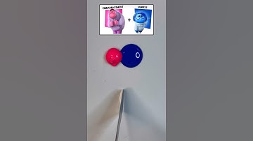 What 🤔color do mixed emotions make?(insideout2 part3)#tiktok #asmr#shorts#short#insideout2#colormix