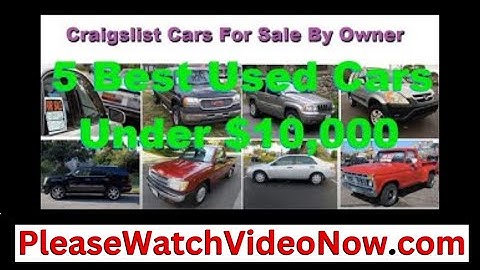 Used cars for sale by owner on craigslist near me