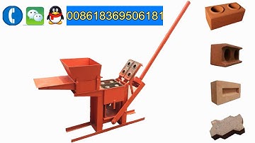 QMR2 40 small manual soil mud paver brick machine with hand press