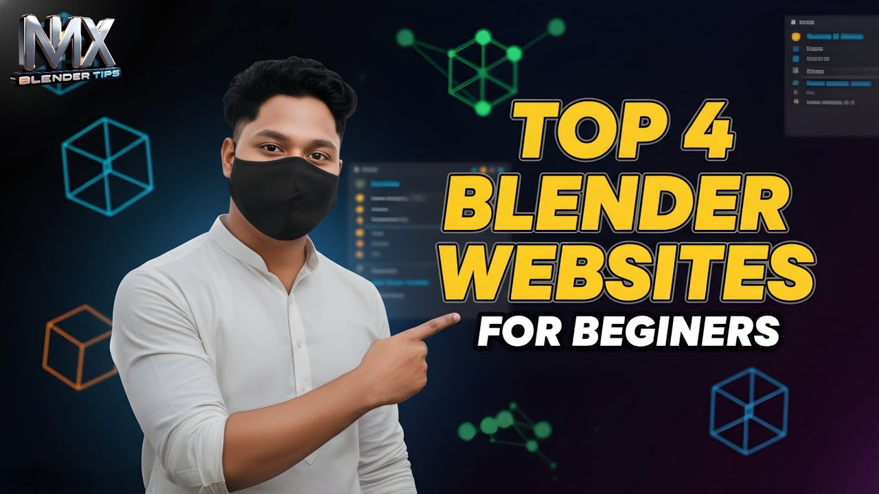 Top 4 Blender Websites for Beginners (Modeling to Animation) | BLENDER TIPS MX