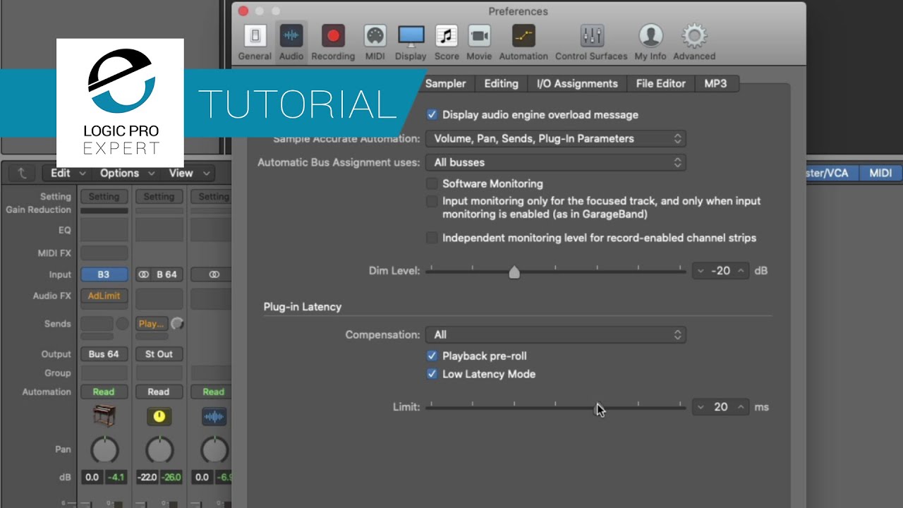 Low Latency Mode In Logic Pro Understanding The Nuance And Depth For Latency Free Recording Youtube