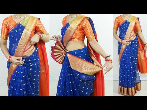 Viral Hip Pleats & Pallu Setting Hacks | Step-by-Step Saree Draping Tutorial for Beginners#saree