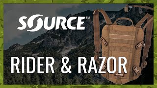 Hydration pack SOURCE RIDER and RAZOR - Military Range