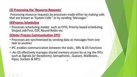 EMBEDDED SYSTEMS| RTOS Features and Services| Saniya Azeem