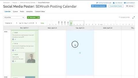 Semrush Social Poster - Schedule Posts