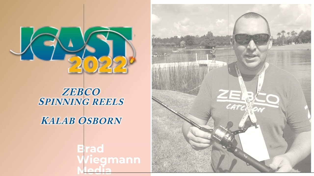 Kaleb Osborn with ZEBCO on the water at ICAST 2022 talking Revamper Delta,  Omega & new Bullet 20 