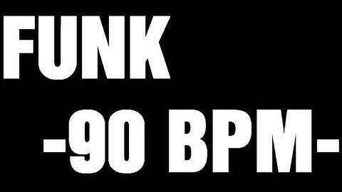 FUNK BASS TRACK FOR DRUM PRACTICE -90 BPM-
