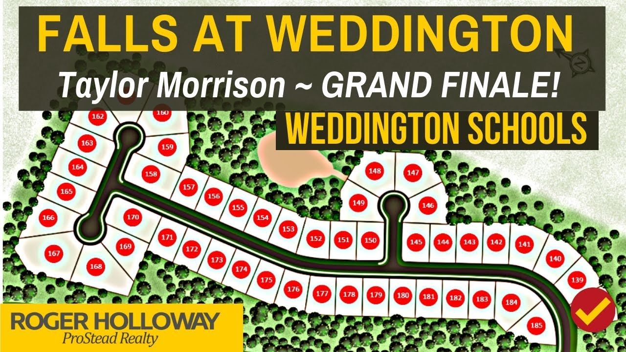 Falls at Weddington Homes for Sale [Taylor Morrison Last One] YouTube