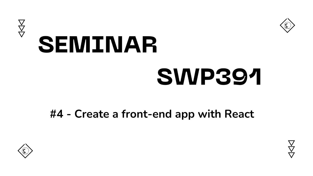 [#4] - Create a front-end app with React - YouTube